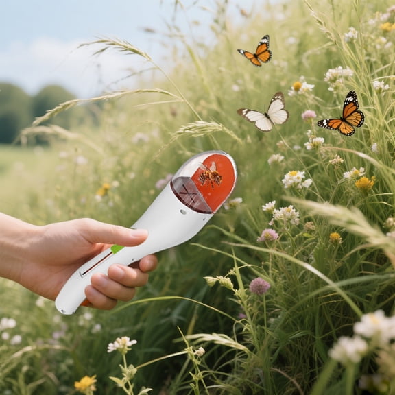 Bug Catcher Viewer Tool with Magnifying Transparent Lid Lightweight Plastic Insect Catch Observation Wand Outdoor Nature Science Exploration Toy