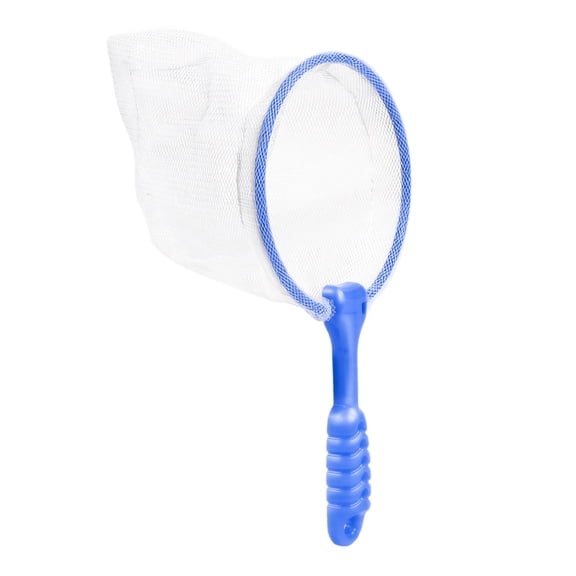 Bug Catching Net Blue Plastic Handle for Outdoor Summer Exploration