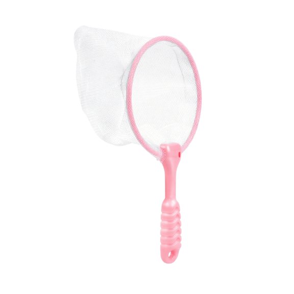 Bug Catching Net Pink Plastic Handle for Outdoor Summer Play