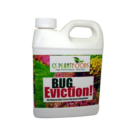 Bug Eviction - Organic Garden Pest Control, Natural Pest Killer Pesticide for Garden Plants, Vegetable, Evicts Moth, Caterpillars, Aphid, Earwigs - Organic Pest Control - 1 Quart of Concentrate