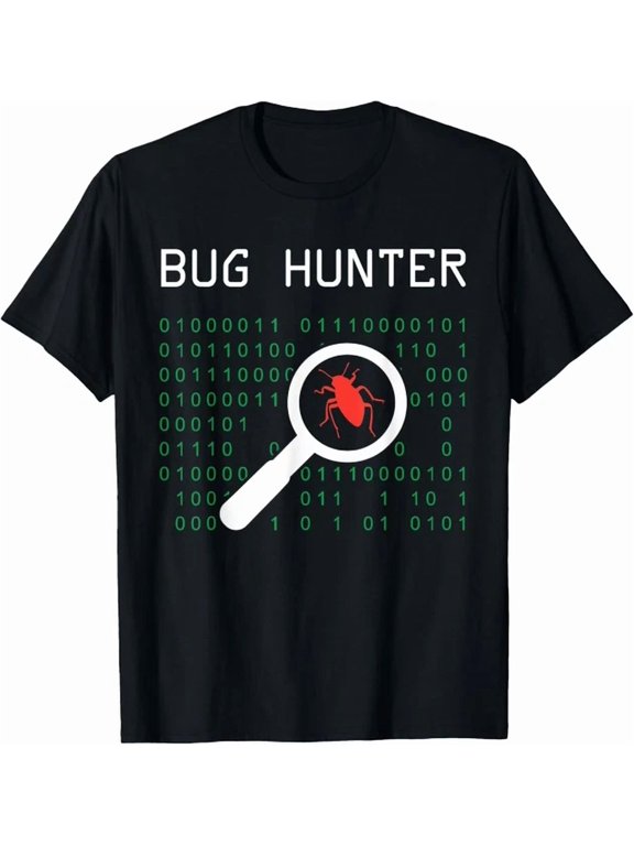 Bug Hunter Error Coding Gift Computer Developer It'scientist T-Shirt