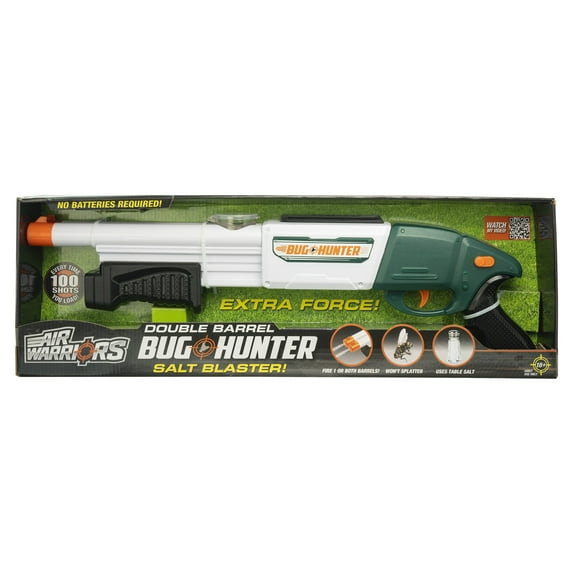 Bug Hunter Salt Blaster W/ Double Barrel, Adult Use Ages 18+