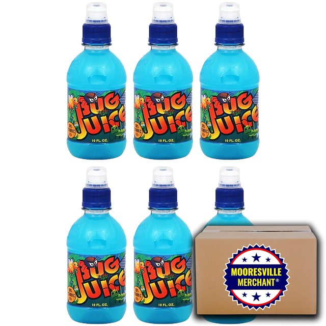 Bug Juice Berry Raspberry Fruit Flavored Beverage, 10 Fl Oz, 6 Plastic