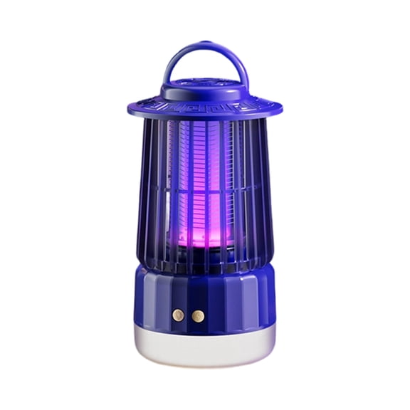 Bug Light Indoor, Mosquito Outdoor, Outdoor, Camping Lantern Rechargeable, Portable Trip, 8X4 In, Violet, 1 Pc