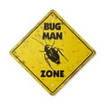 thumbnail image 1 of Bug Man Vintage Crossing Sign Zone Xing | Indoor/Outdoor Plastic | 17" Tall rustic pesticide roaches trap bait kill termite, 1 of 3
