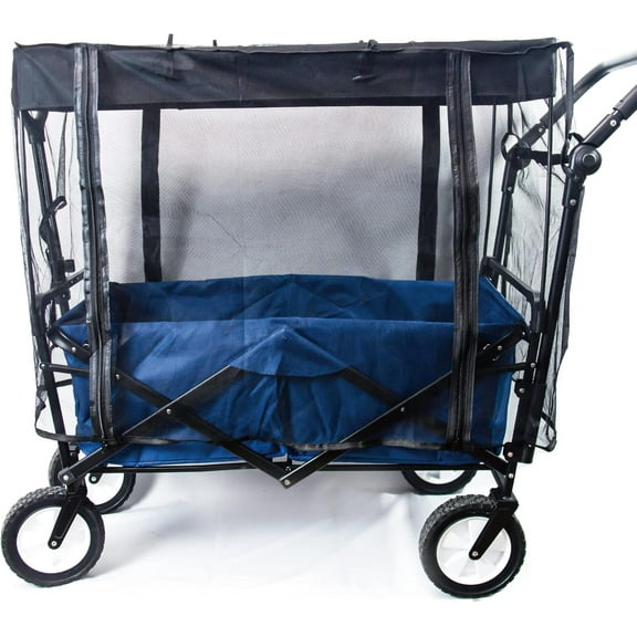 Bug Net Cover for All-Terrain Collapsible Folding Wagons,Utility Garden Cart Bug Net Cover Accessory - Protect Your Little One from Insects on Outdoor Adventures