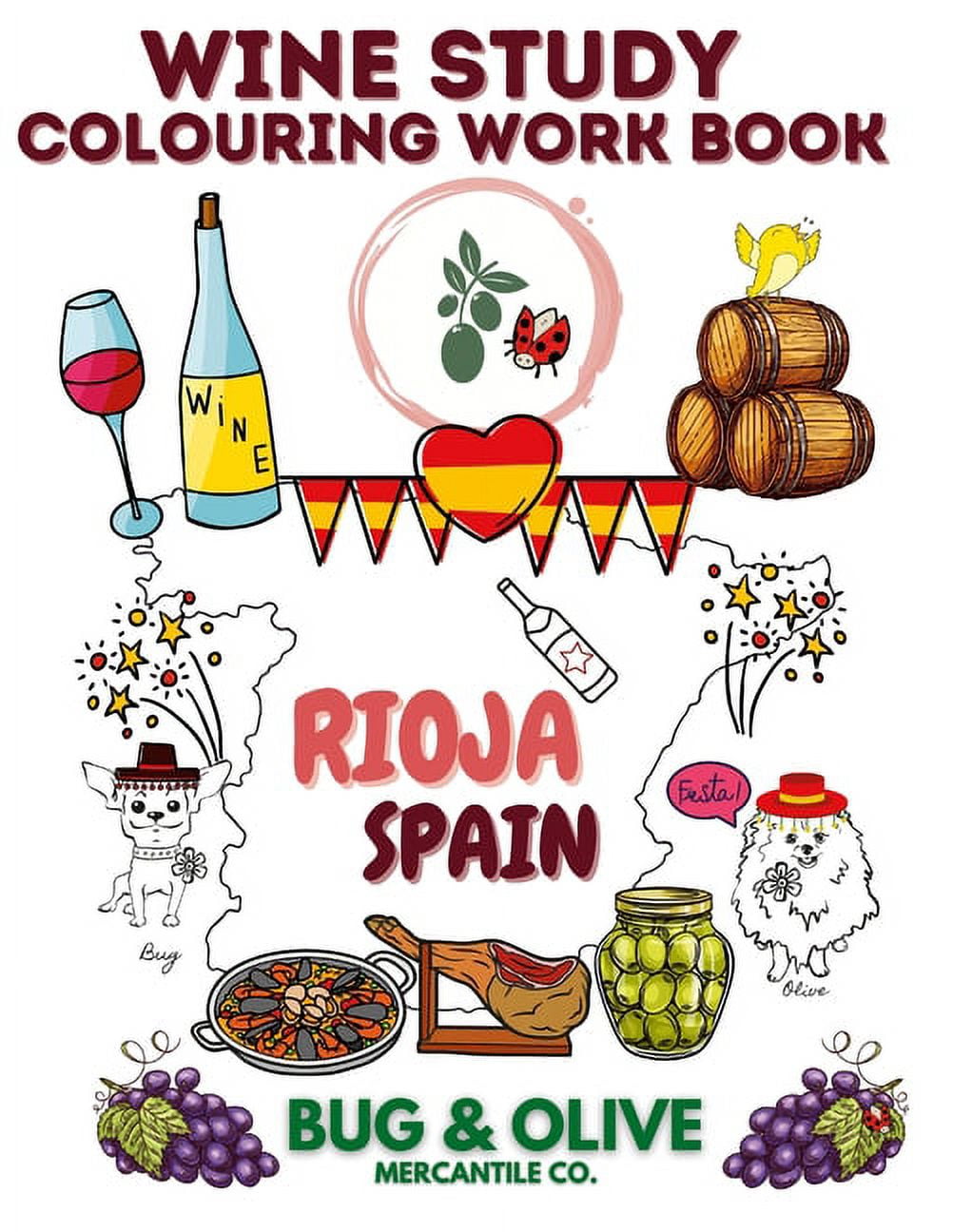 Bug & Olive Rioja Spain Colouring Book (Paperback)