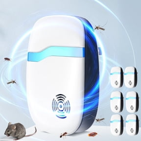 Bug Plug Ins for the House 6 Packs, Ultrasonic Mouse Repeler, Electric Pest Control Plug In Wall for Mice Rodent Roach Insect