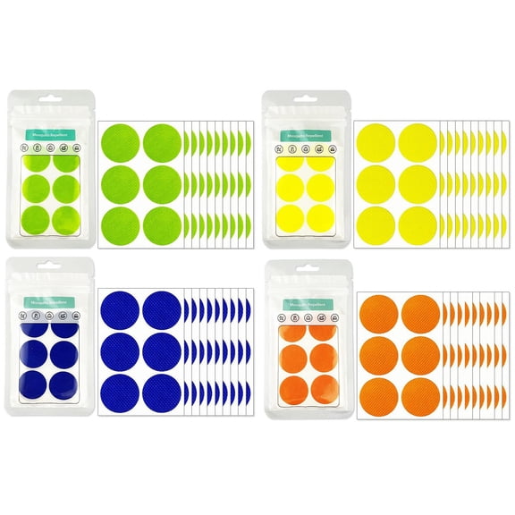 Bug Protection Supplies, 10 Pack 60 Total Mosquito, Student Safe Ingredients Mosquito, Safe Adhesive Dots, Portable Bug Great As Gift for Student for Camping, Hiking, Fishing,