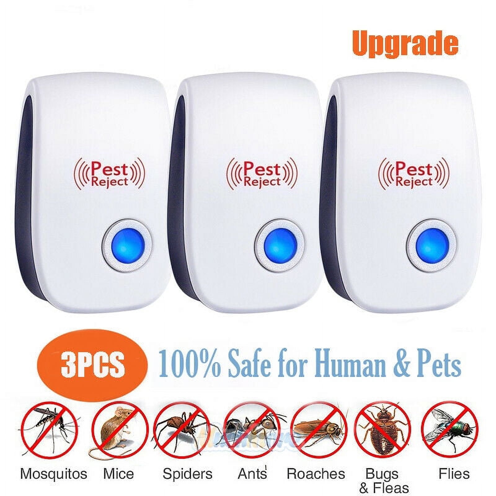 Best Control Insect Bug Repellent Spray Ultrasonic Pest Repeller.3 Packs.2022 Upgraded ...