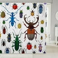 thumbnail image 1 of Bug Shower Curtain Flying s Pattern Bath Curtain polyester with Hooks Colorful Beetle Nature Animal Bathroom Shower Curtain Set for Stalls Bathtubs 36"W x 72"L (Pack of 1), 1 of 6