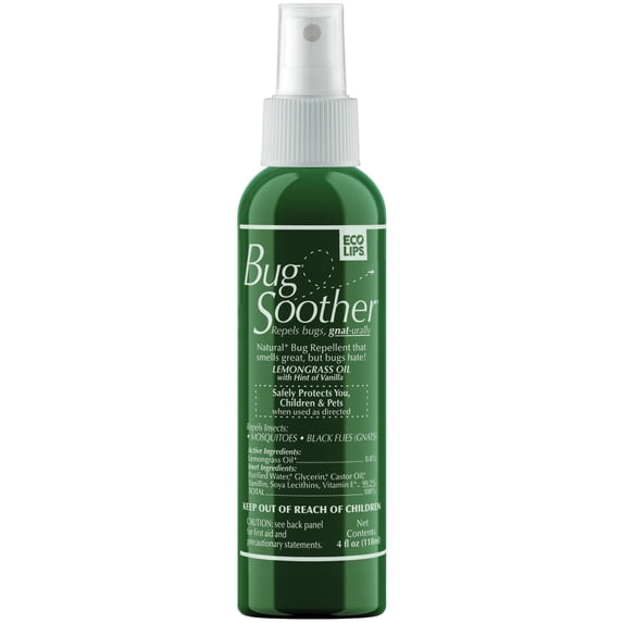 Bug Soother Natural Bug Repellent, 4oz Spray Bottle