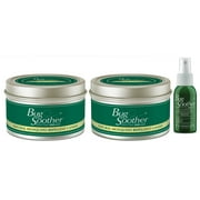 Bug Soother Insect Repellent Bug Candle Made with Natural Soy | Includes 1 oz.  Spray, Pack, 2-count