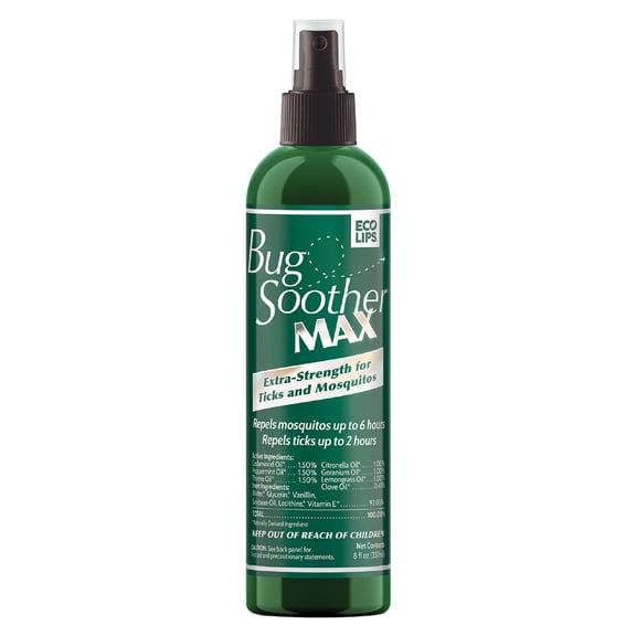 Bug Soother MAX Extra Strength Mosquito and Tick Repellent 8 fl oz.