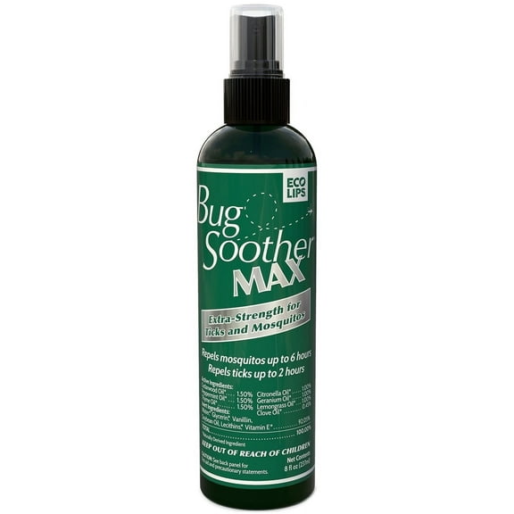 Bug Soother MAX Extra Strength Mosquito and Tick Repellent 8 fl oz.