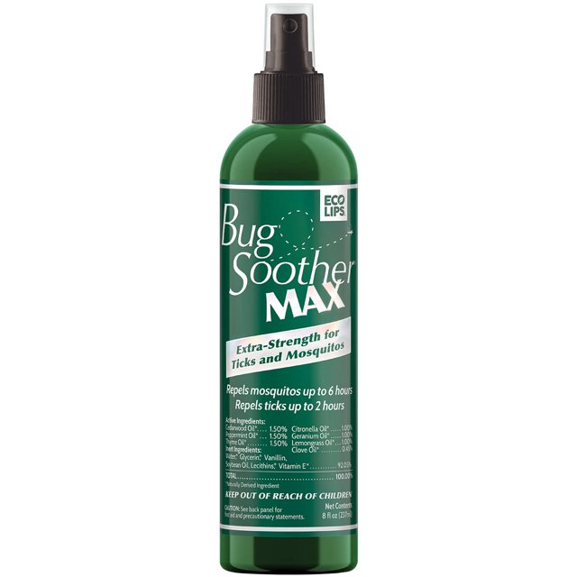 Bug Soother MAX Natural Gnat, Tick, and Mosquito Repellent, 8 fl oz