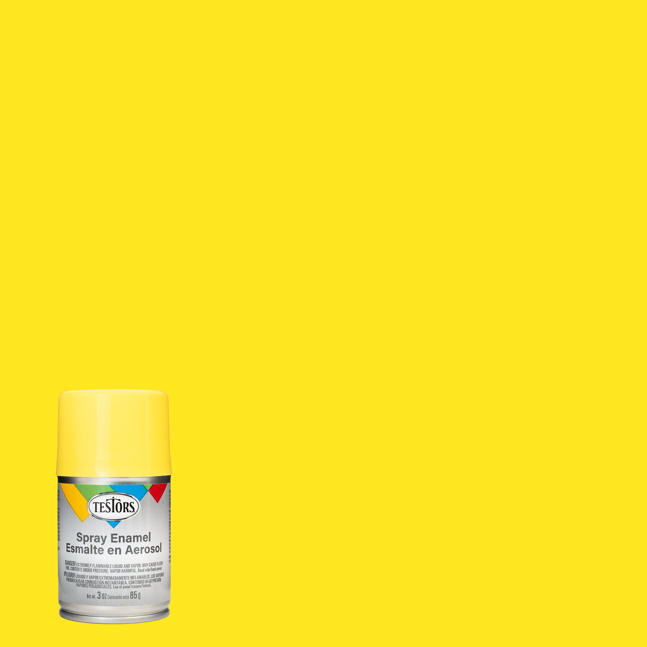 Bug Yellow, RustOleum Testors Gloss Enamel Spray Paint 1632T, 3 oz