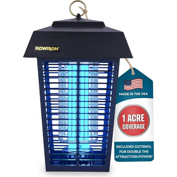 Bug Zapper, 1 Acre of Outdoor Coverage with Powerful 40W Bulb & 5600V Instant Killing Grid, Electric Insect, Fly & Mosquito Zapper, Made in The USA