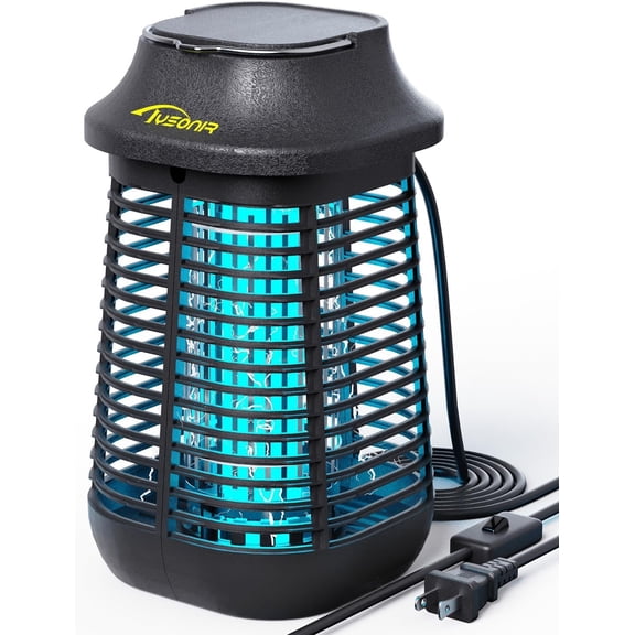 Bug Zapper 4200V for Outdoor and Indoor, 9.84 Ft Power Cord with Switch, Waterproof Electric Mosquito Zappers(3rd Generation), Mosquito lamp, Electronic Bug Zapper Light Bulb