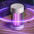 thumbnail image 1 of Bug Zapper, Bug Zapper Outdoor/ Indoor, Home Silent USB Electric LED Lamp, Fly Zapper, Electric Rechargeable Cordless Waterproof Mosquito Trap, Mosquito Killer Lamp for Home, Patio, White, 1 of 7