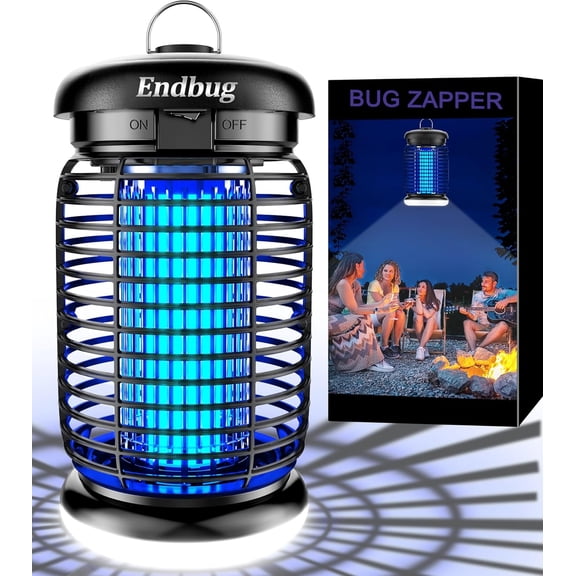 Bug Zapper, Bug Zapper Outdoor Indoor with LED Light, Electric Mosquito Zapper Fly Zapper, Waterproof Mosquito Killer Insect Zapper Fly Trap for Outside Patio Garden Backyard Home, Plug in