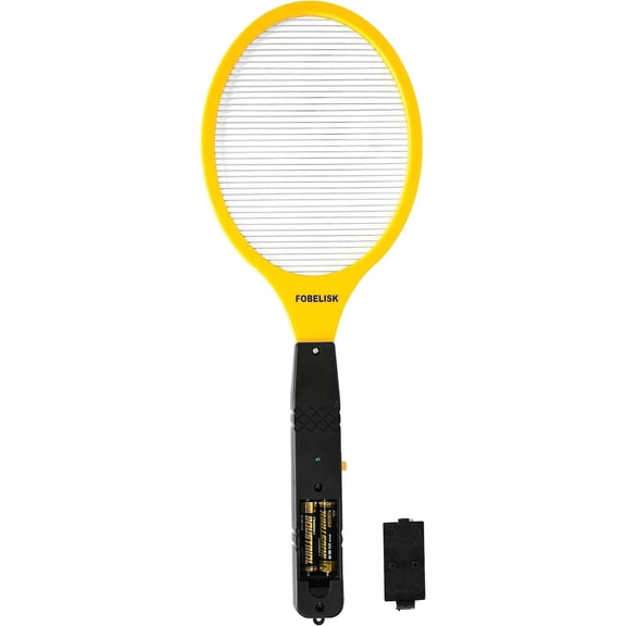 Bug Zapper - Electric Fly Swatter Mosquito Killer Racket for Camping, Travel, Outdoor and Indoor Pest Control (2AA Batteries Included)