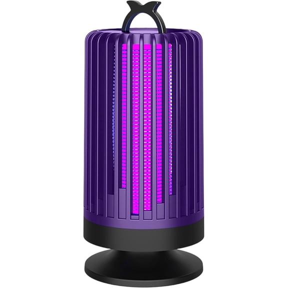 Bug Zapper Indoor, 9.25x4.17 Inch Mosquito Killer Lamp, USB Electric Insect Fly Trap for Bedrooms, Purple, LLLDMXY