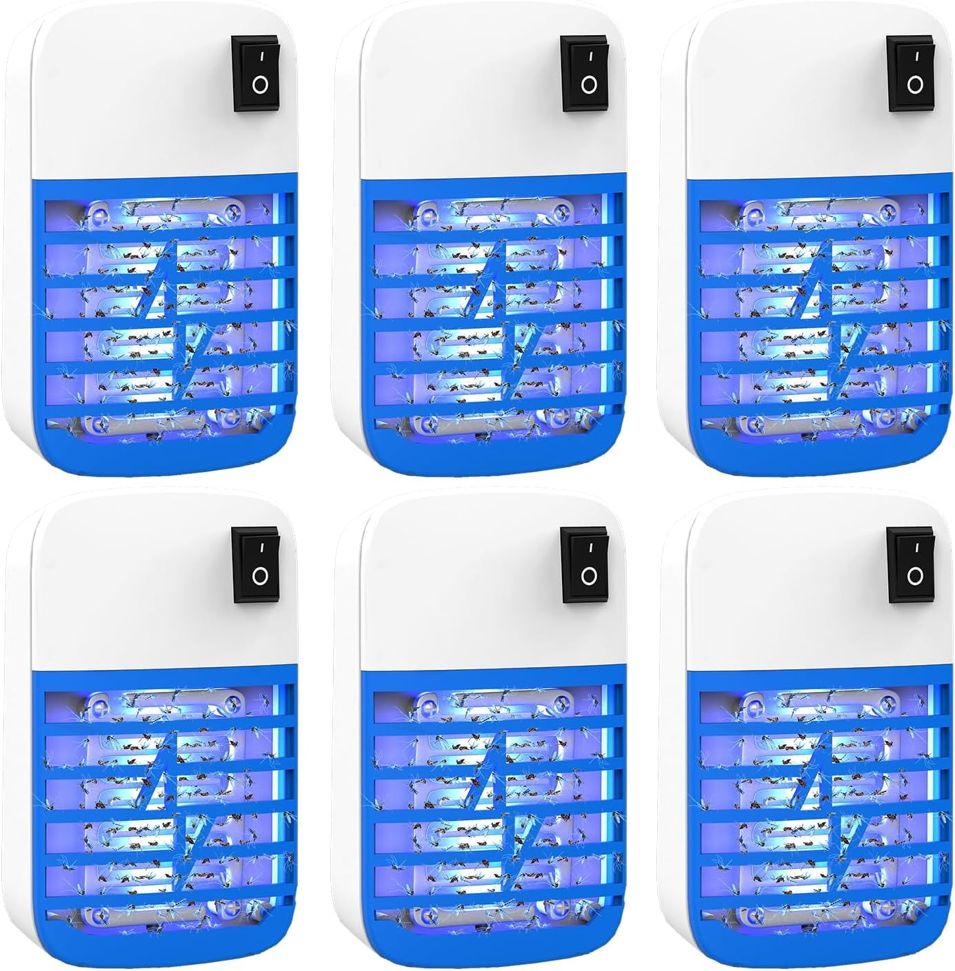 Bug Zapper Indoor,Fly Zapper for Indoors,Insect Traps for Indoors Mosquito Kiler,Mosquito Zapper with Blue Lights for Living Room, Home, Kitchen, Bedroom, Baby Room, Office