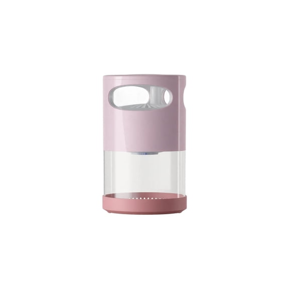 Bug Zapper Indoor, Portable Usb Rechargeable Photocatalytic Mosquito Lamp, Silent Flying Insect for Bedroom Home Office Use, Pink, 1 Pack