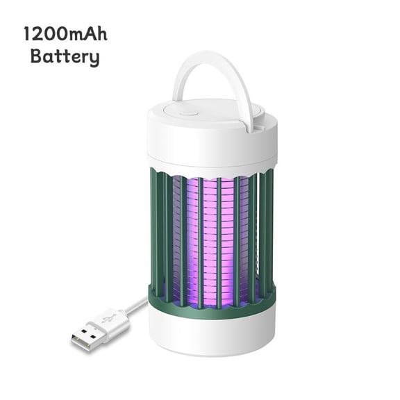 Bug Zapper Mosquito Killer Lamp, USB Rechargeable Insect Trap, Portable 360° Fly Killer with Safety Grid for Indoor Outdoor Home Camping