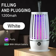 Bug Zapper, Mosquito Zapper Led Light 2 in 1 For Outdoor And Indoor, Wireless Electric Bug Zappers Battery Powered Rechargeable, Insect Fly Traps Fly Zapper For Home Backyard Camping Patio,Kills