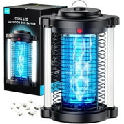 Bug Zapper Outdoor- 4200V High Power, Waterproof Electric Fly Zapper for Home Garden Patio Backyard; Effective & Durable (Black)