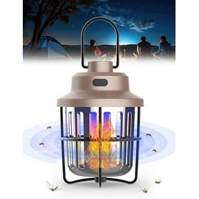 Bug Zapper Outdoor Camping Light Flashlight with Mosquito Zapper, Portable & Rechargeable Flying Insect Killer Lantern, IPX4 Waterproof Indoor and Outdoor Use for RVs, Camping, Home, Patio