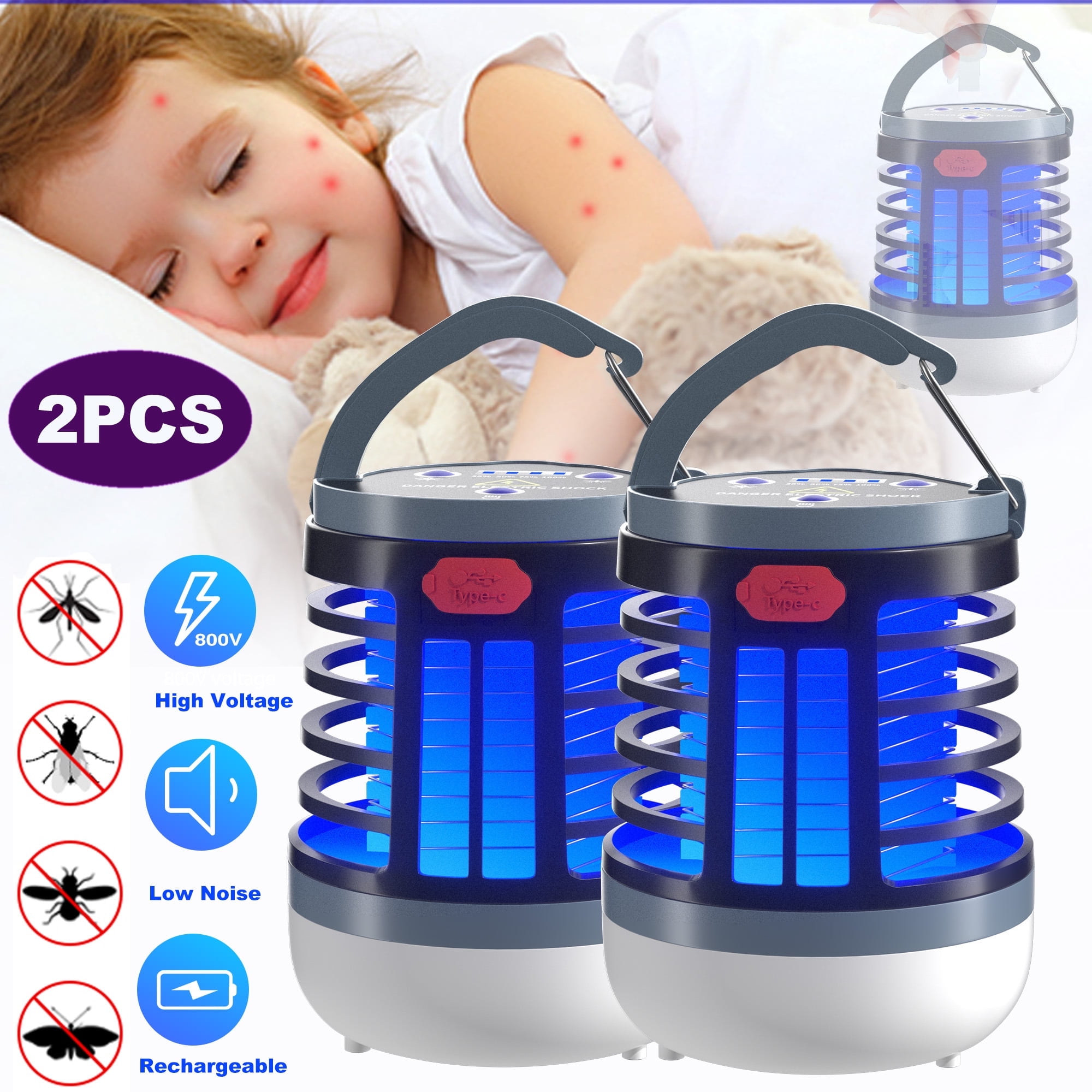 Bug Zapper Outdoor, Electric Mosquito Repellent 3000V High Powered Pest