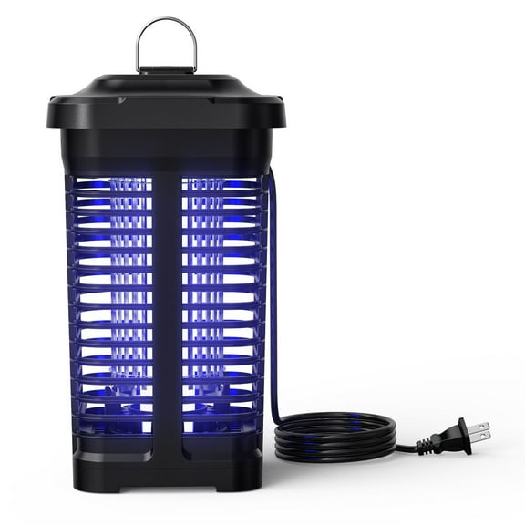 Bug Zapper Outdoor, Electronic Mosquito Zapper Fly Zapper for Outdoor and Indoor (Black)