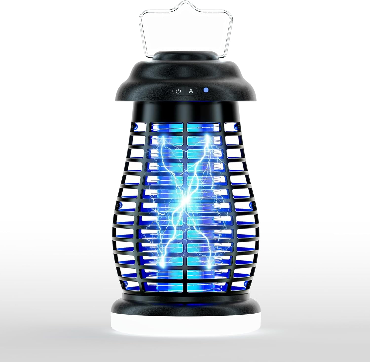 Bug Zapper Outdoor & Indoor,Cordless Portable Mosquito Zapper with Rechargeable 4800mAh Battery & Camping Light,Mosquito Repellent Outdoor Patio,Electric Fly Trap for Patio,Backyard and Garden - LB