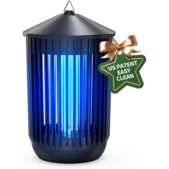 Bug Zapper Outdoor Indoor, Mosquito Zapper, Electric Fly Traps IPX4 Waterproof 20W Lamp Fly Insects Traps for Patio, Garage, Backyard, Porch