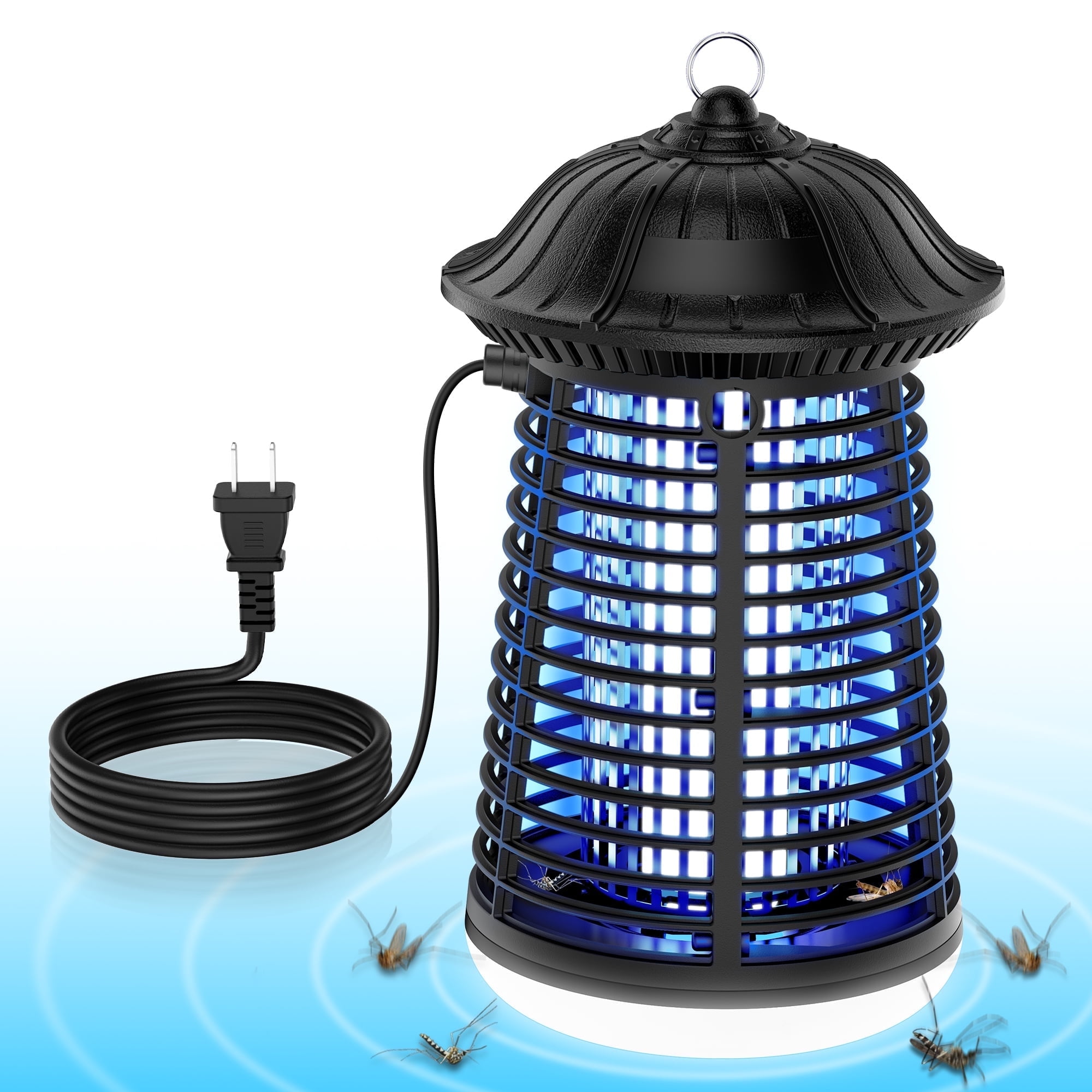 Kfonla 4200V Bug Zapper Outdoor, Electric Mosquito Zapper with Bug Light, Self Cleaning Bug Zapper, Plug in Mosquito Killer, for Home Backyard Porch