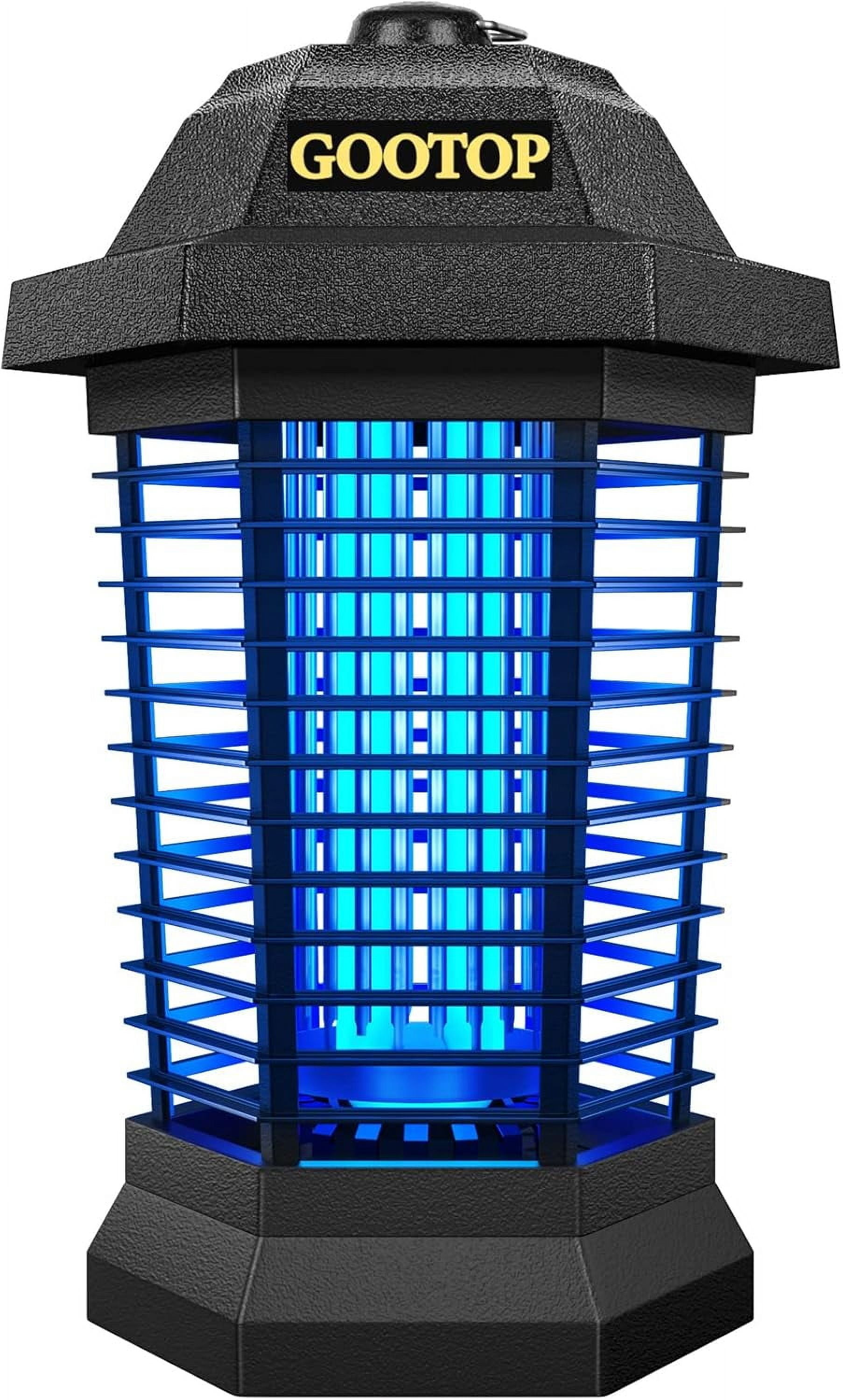 Bug Zapper Outdoor, Mosquito Zapper, 3 Prong Plug in Electric Fly Zapper, Mosquito Killer, Fly Traps, Flying Insects Zapper Indoor Outdoor, 4200V, ABS Plastic Outer (Black)