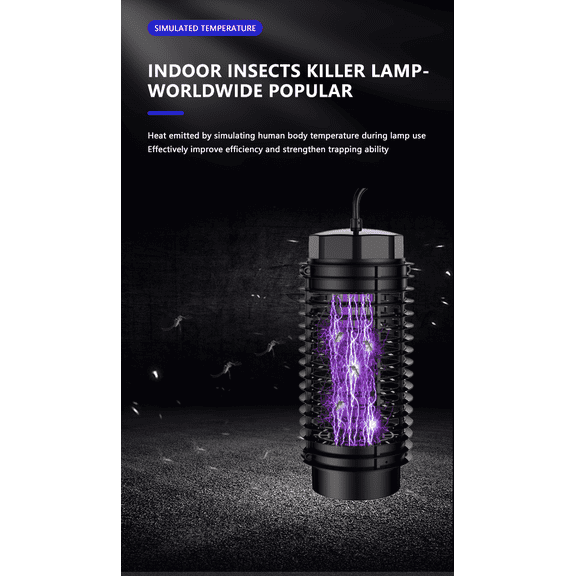Bug Zapper Outdoor, Mosquito Zapper with LED Light bulb, Fly Zapper Outdoor Indoor, Insect Zapper Electric Fly Traps, Plug in Mosquito Repellent Outdoor Patio Killer Yard