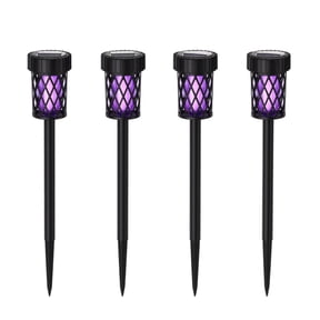 Bug Zapper Outdoor Solar Powered 2 Pack Stake LightforPatio Backyard Camping