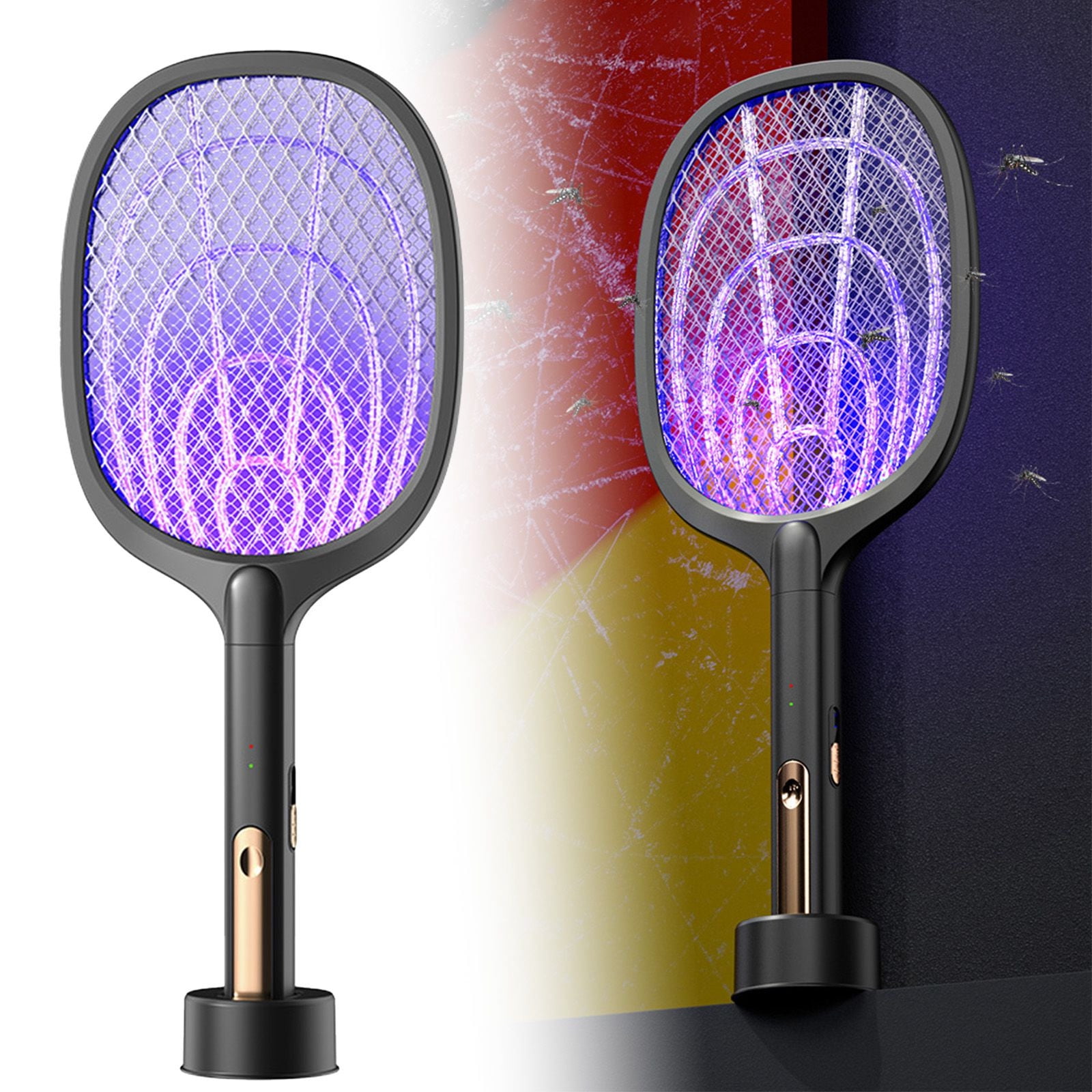 Bug Zapper Racket With Powerful Grid - Easy To Use, Lightweight ...