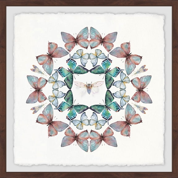 Bug in the Middle Framed Painting Print