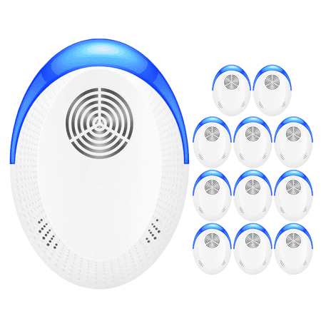 Ultrasonic Pest Control Repeller Pest Repeller Plug In - Repel Rodents, Mosquitos, Roaches, Bed Bugs, Flies, Spiders & Bat 6/12Pack