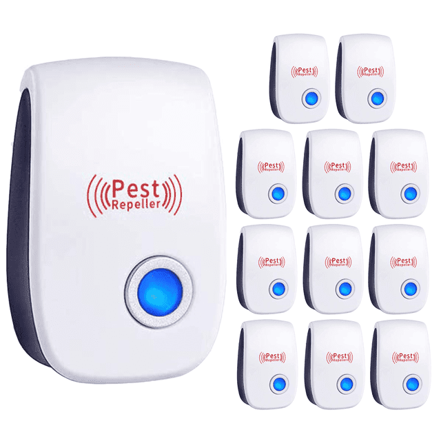BugBust Ultrasonic Pest Repeller - Pest Repellent Pest Control Plug in Indoor Pests for Mosquito, Insects,Cockroaches, Rats, Bug, Spider, Ant, Rodent 6/12pack