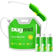 BugMD Blaster Kit - 3 Pack Pest Control Essential Oil Concentrates 3.7 oz and 1 Pest Blaster - Plant-Powered Bug Spray for Home, Insect Killer, Ant Killer for House, Roach, Flea Spray for Home