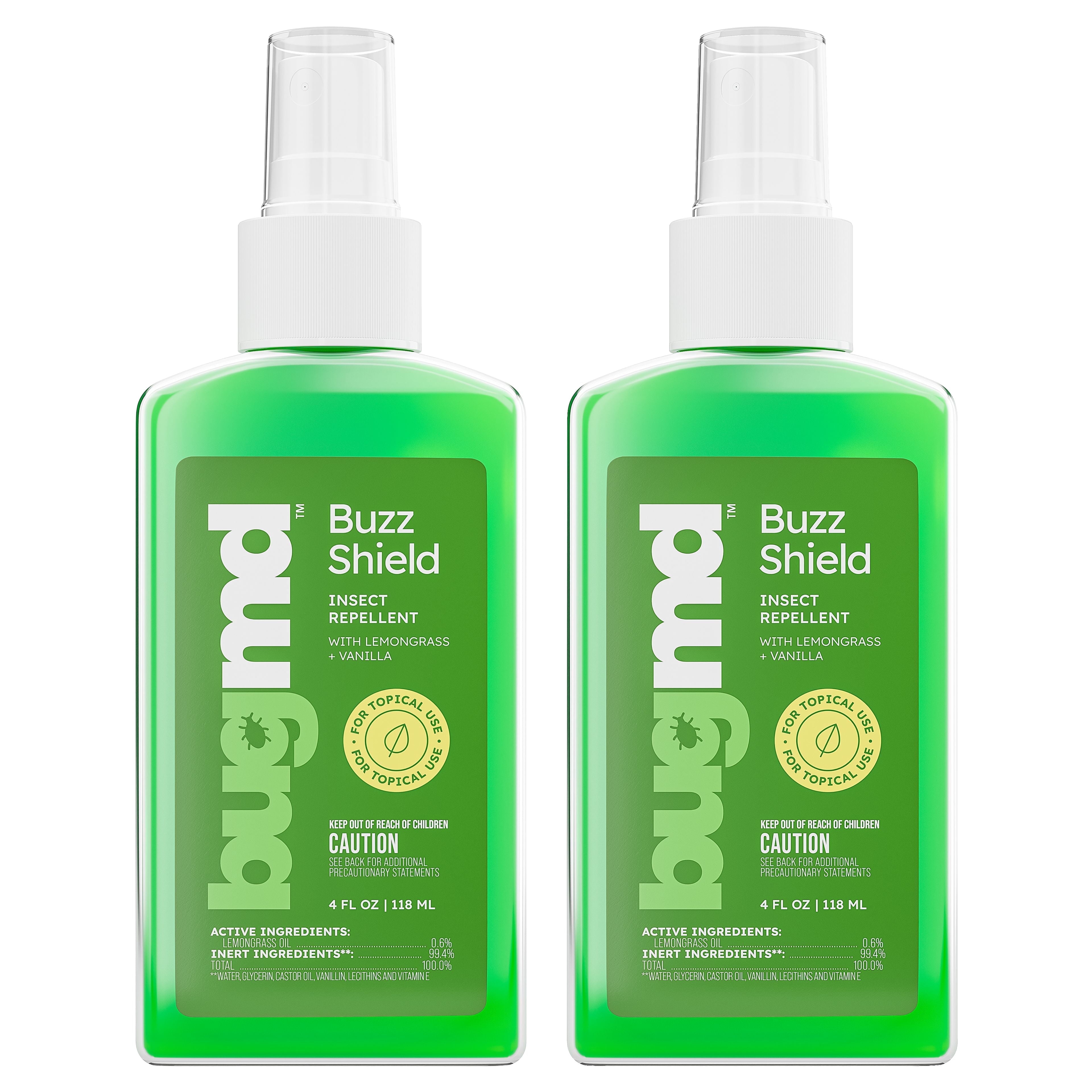 BugMD Buzz Shield - Mosquito and Insect Repellent Spray for Body and ...