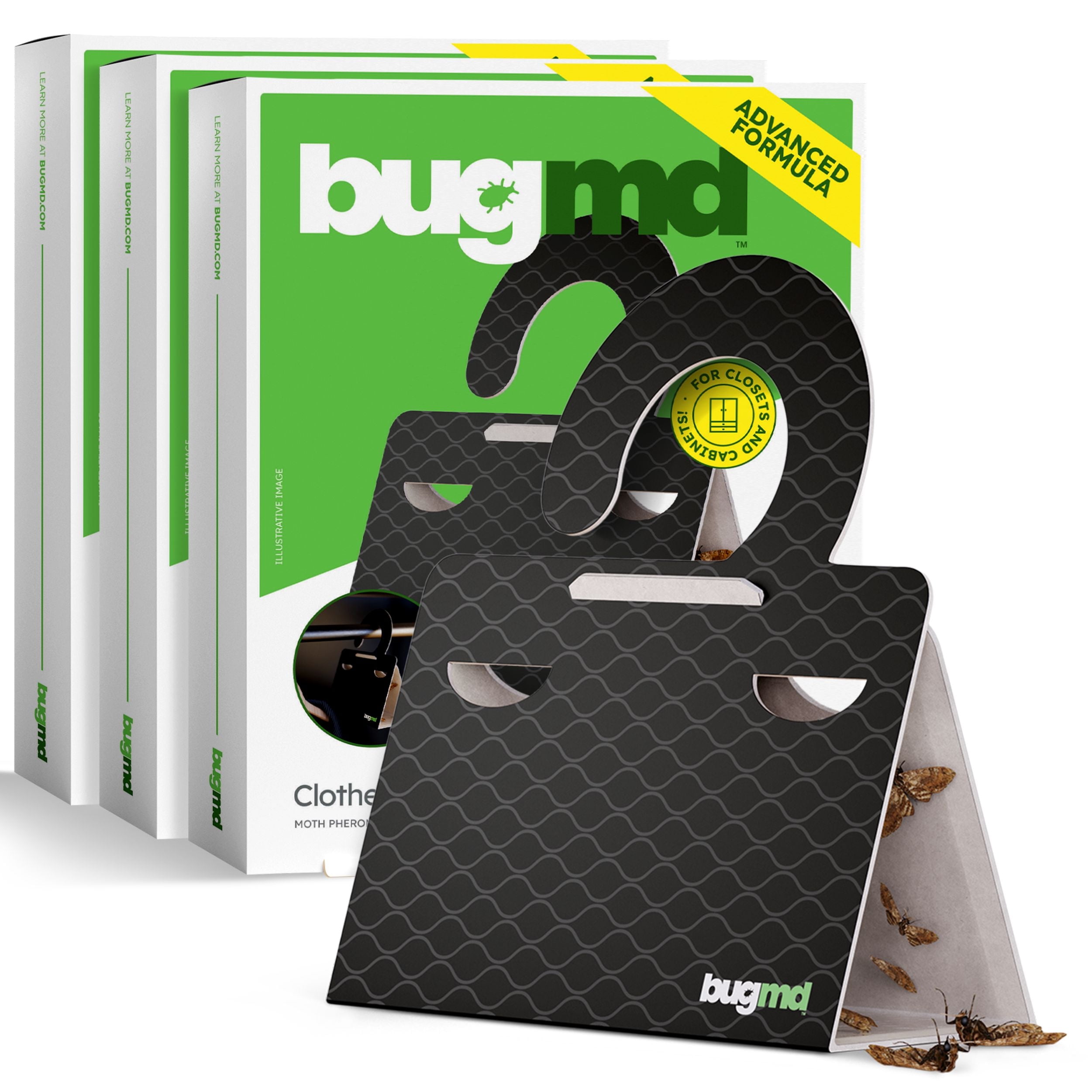BugMD Clothes & Pantry Moth Traps (18 Count) – Sticky Glue