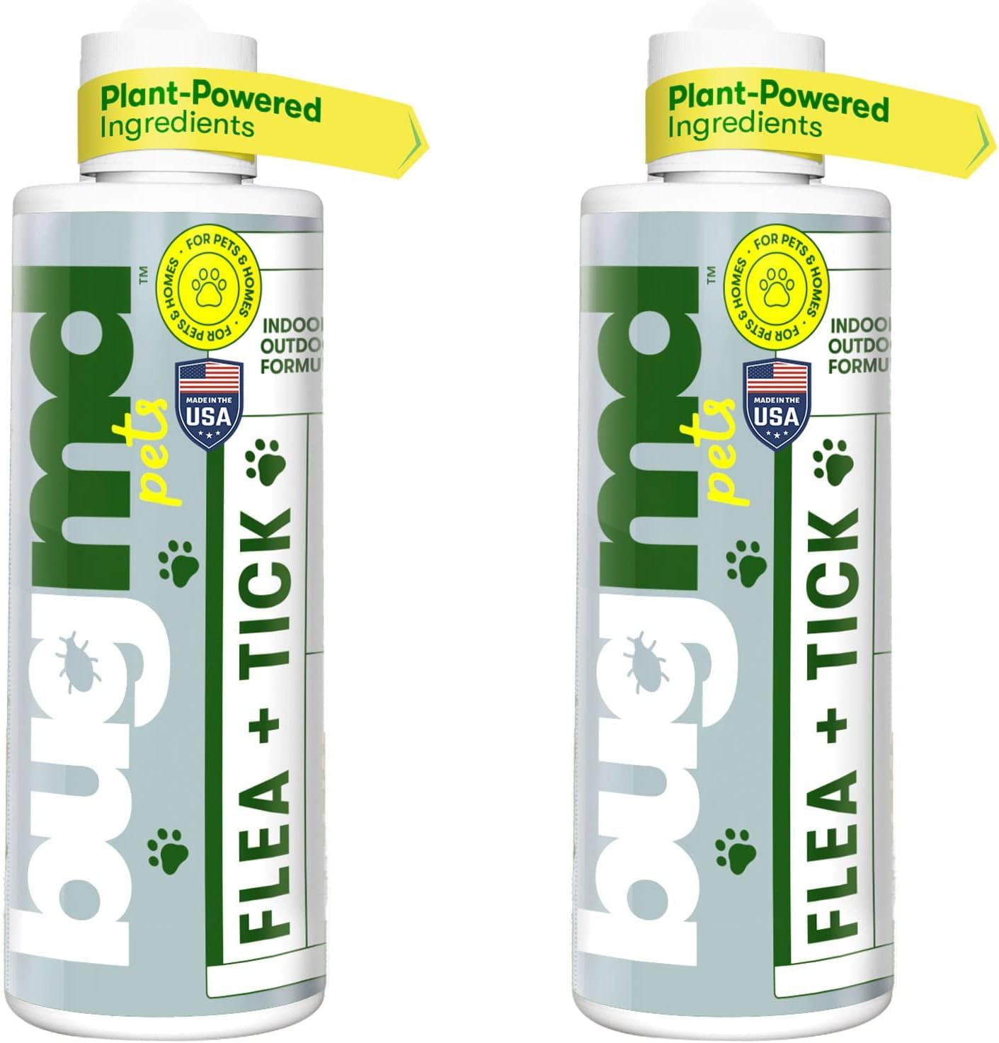 BugMD Flea and Tick Spray (2 Pack) Flea and Tick Formula for Dogs