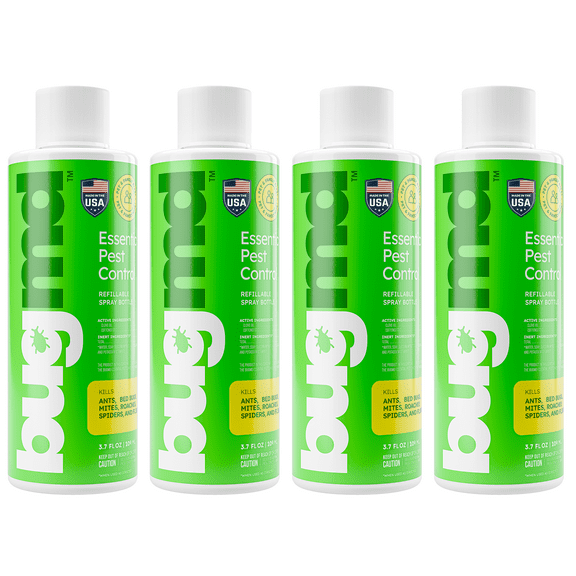 BugMD Pest Control Essential Oil Concentrate 4oz (4 Units) - Quick Kills Flies, Ants, Fleas, Ticks, Roaches, Mosquitoes